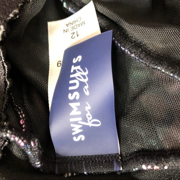 SWIMSUIT- NWT - Multi-Color Floral One-Piece Swimsuit - Size 12 - Picture 5 of 8